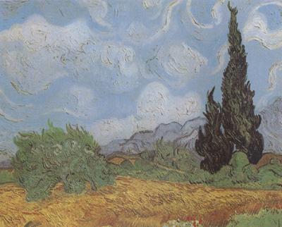 Vincent Van Gogh Wheat Field with Cypresses (nn04) oil painting picture